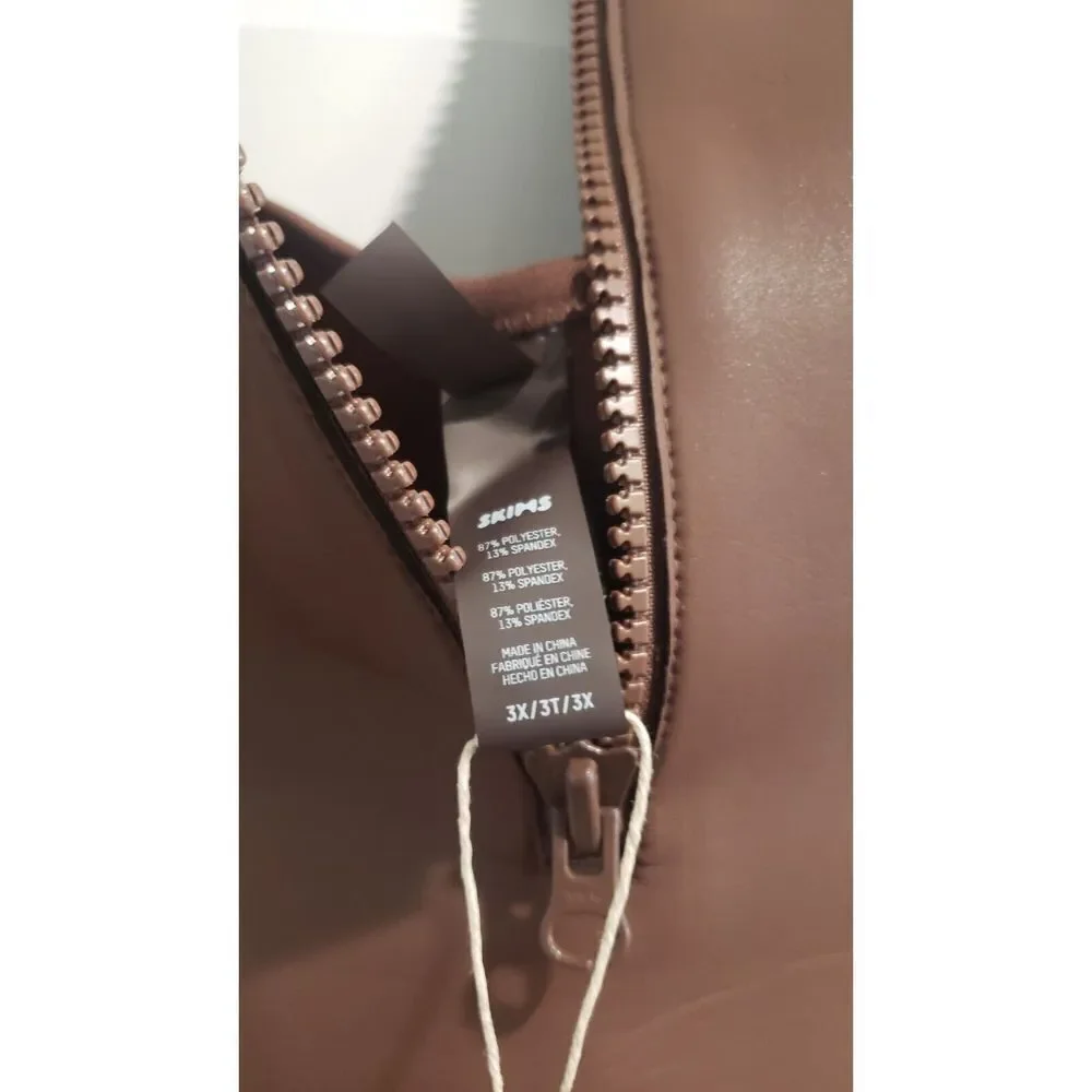 SKIMS Rubberized‎ Scuba Swim Strapless One Piece NWT Size 3X